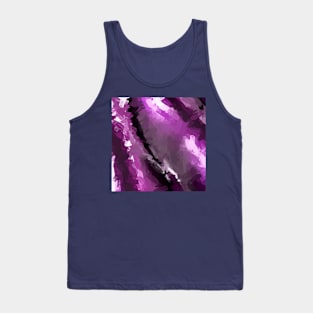 Modern Violet Trunk Abstract Painting Tank Top